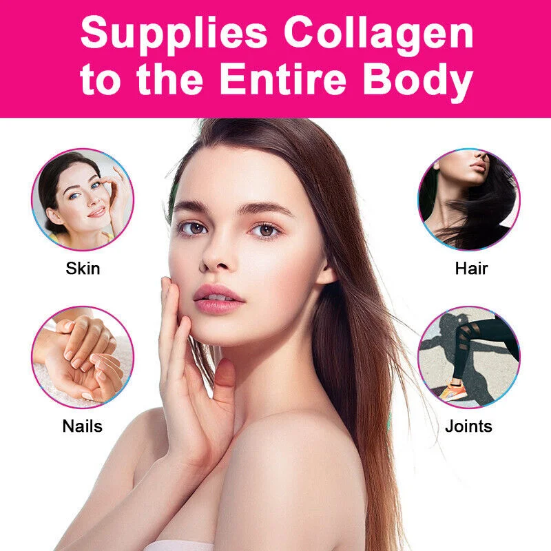 Collagen Complex Peptide Capsules (Types I, II, III, V, X) - Hair, Skin & Nails, Digestive & Joint Health, Hydrolyzed Collagen