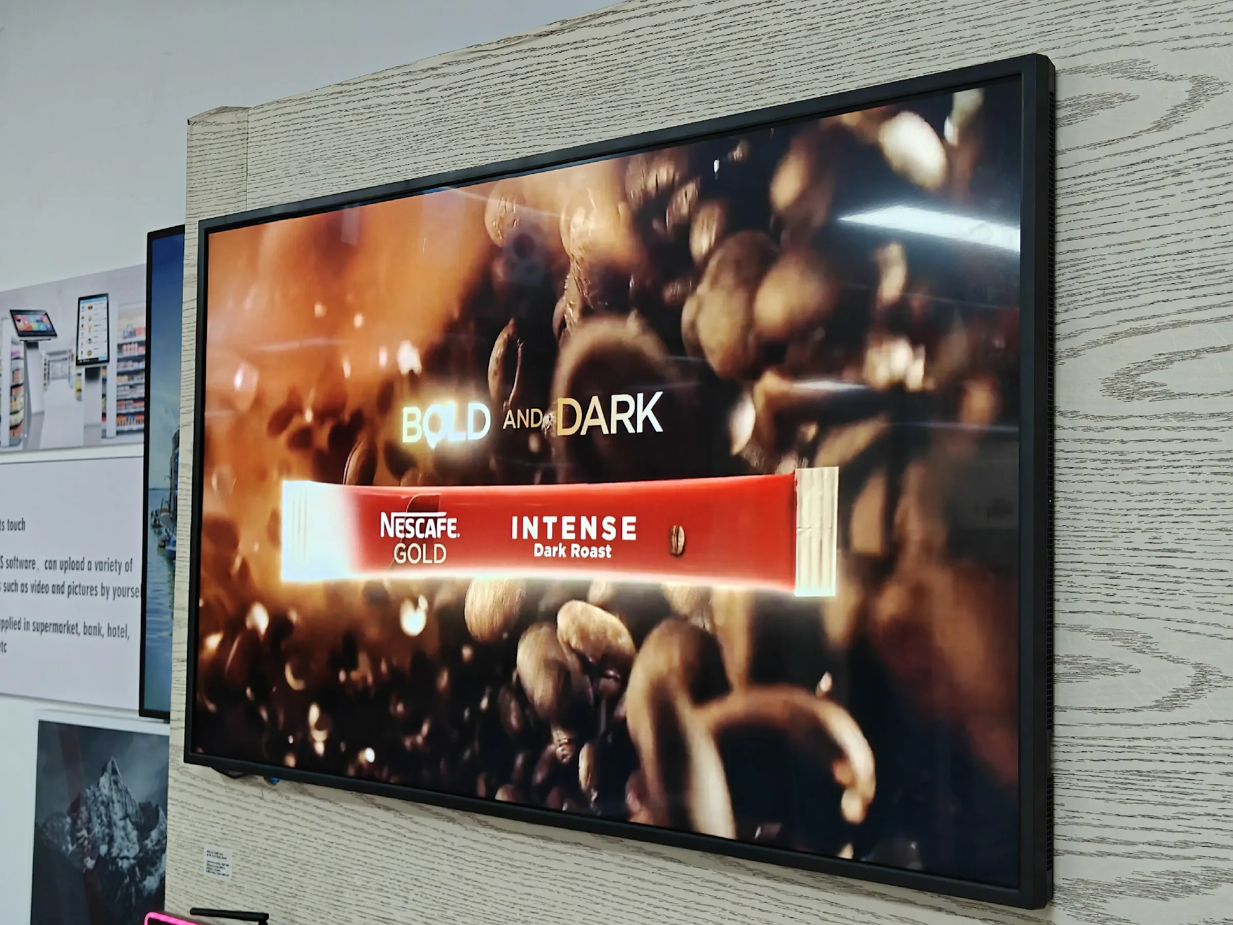 Power Wholesale 43/55 Inch Ultra-thin Indoor Commercial Ultra-high Definition Digital Menu Board LCD Advertising Display Bu