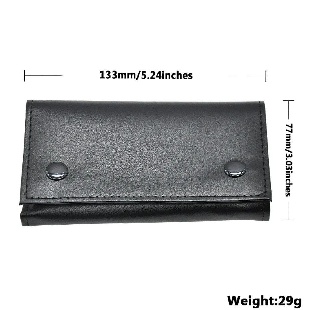 Portable PU Leather Smoking Storage Wallet Tobacco Pouch Cigarette Pipe Rolling Paper Holder Carry Bag Case