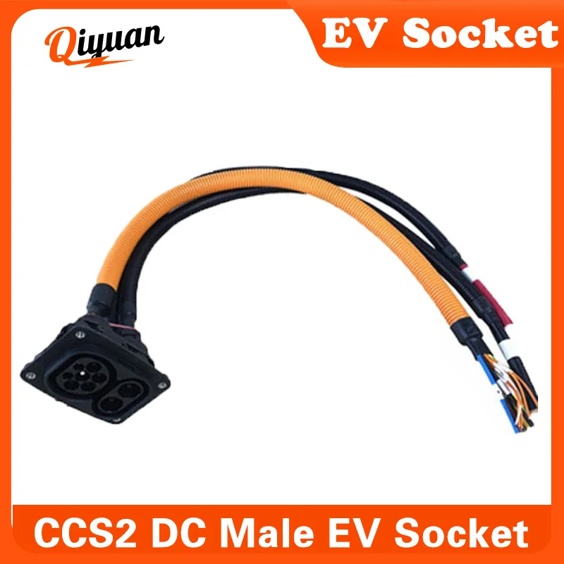 CCS 2 COMBO EVSE PHEV adattatore presa di ricarica laterale per auto elettrica CCS2 connettore per caricabatterie EV 200A DC 9Pin per CCS 2 tipo 2