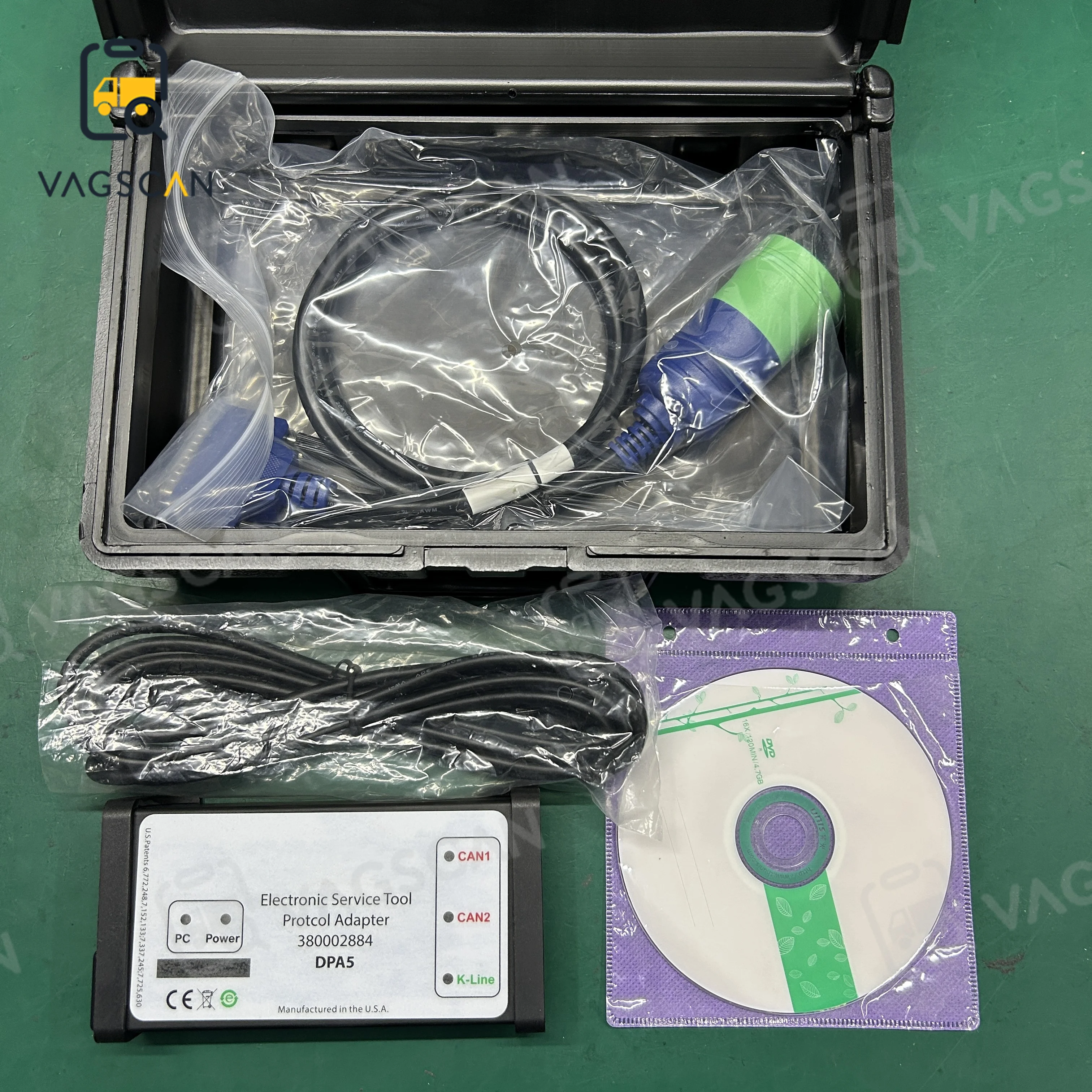 

Для диагностического инструмента грузовика DPA5 и кабеля K-LINE USB Bl uetooth DPA 5 Dearborn V9.9 для New Holland Support J2534 Truck EST