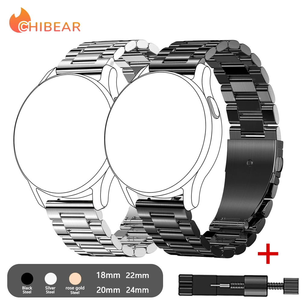 Stainless strap For Xiaomi Mi Watch S1 watch band for Mi Watch Color 2 Replacement Bracelet 22mm Stainless steel Belt Wristband
