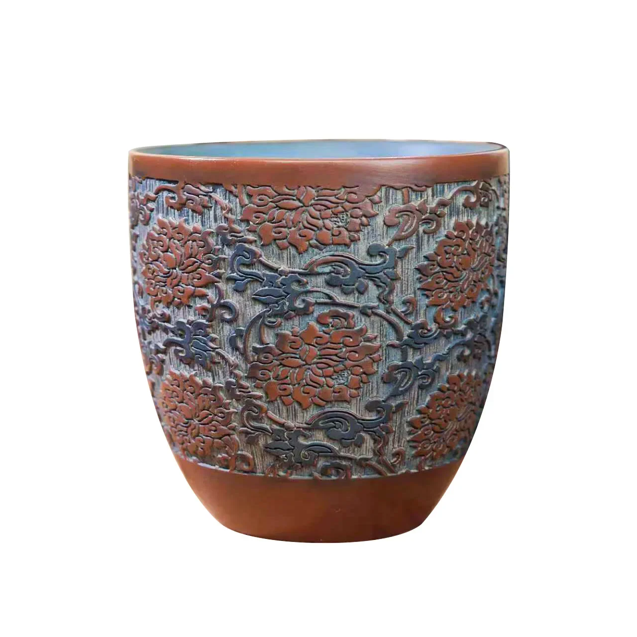Baihua Cup Qinzhou Nixing Pottery Exquisite Carving Chinese Retro Big Teacup Household