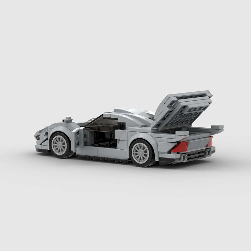 Supercar City Speed Champions Car Racing Building Blocks MOC CLK GTR V2 Racers World Famous Vehicle Technique Bricks Kids Toys