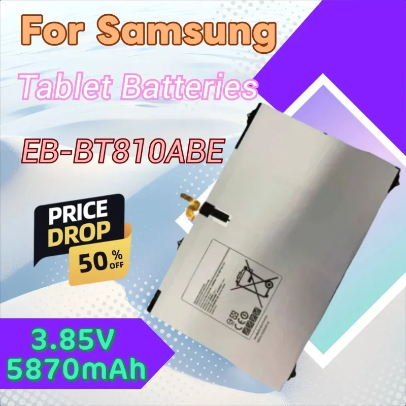 

New 3.85V 5870mAh EB-BT810ABE Tablet Battery for Samsung Galaxy Tab S2 9.7 T815C SM T819 T817 T813 T815 T819C SM-T815/T810/817A