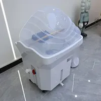 Mobile water circulation shampoo chair sink portable hair stylist head spa shampoo basin chair mobile shampoo salon furniture