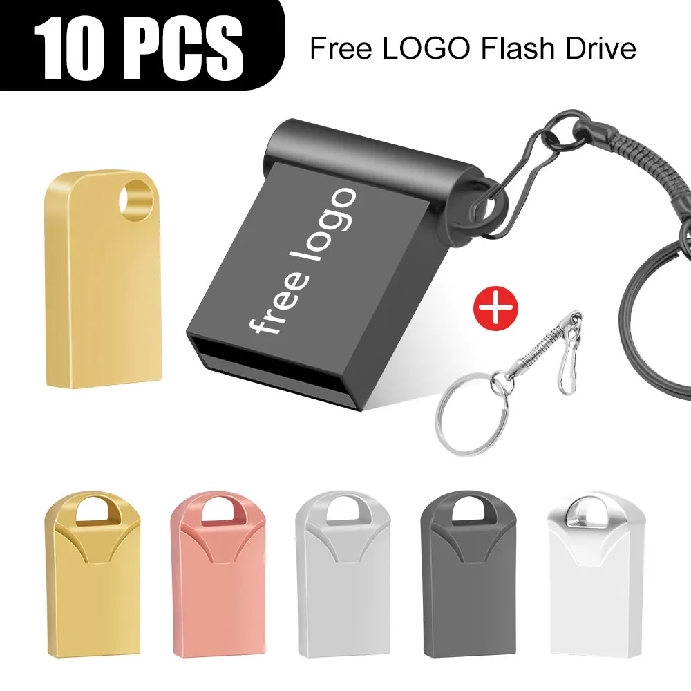 

10pcs Super Mini Pen Drive 64GB USb Flash Drive 16G Pen Drive 32GB High Speed Memory Stick U Disk 128GB Pendrive 2.0 Memoria Usb