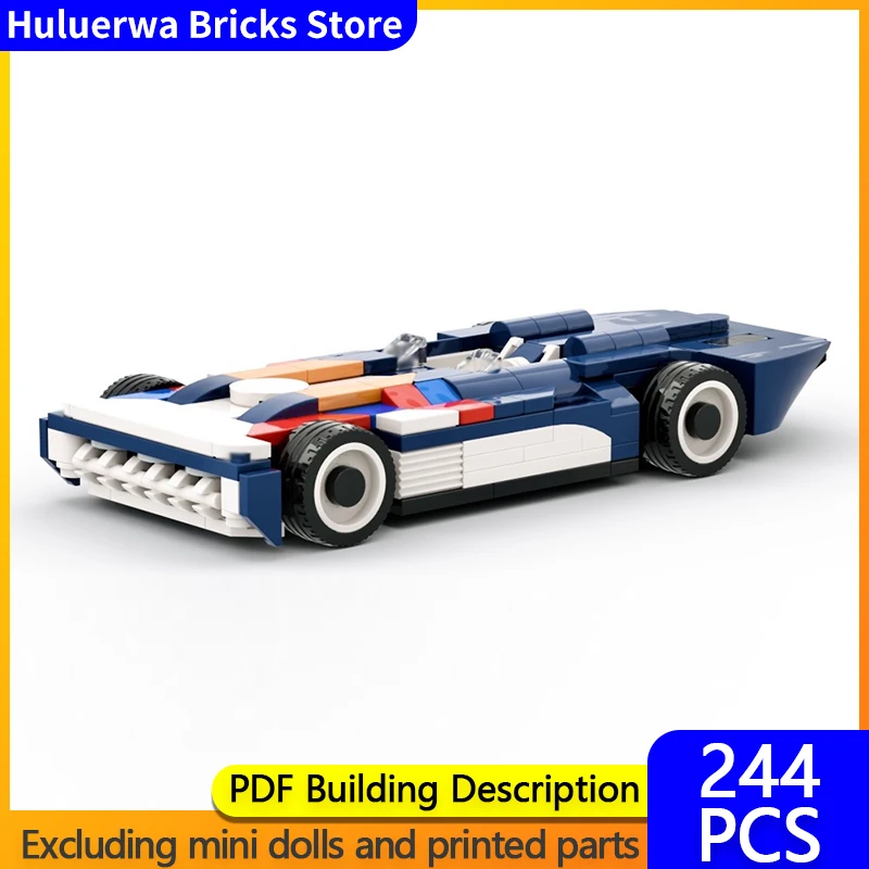 

Модель городской автомобиль MOC, строительные кирпичи, специальное издание, плоский автомобиль, модульная технология, детские праздничные подарки, сборные игрушки, костюм