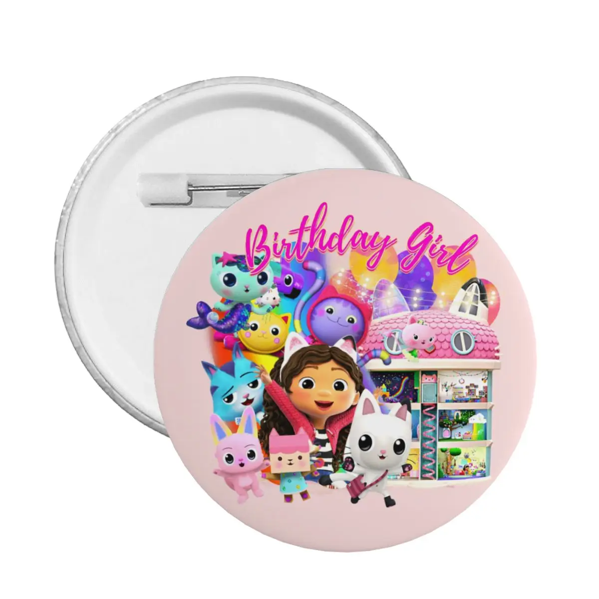 Cartoon Anime Tv Gabbys Dollhouse Soft Button Pin Custom Funny Pinback Badges Brooches Girlfriend Gift