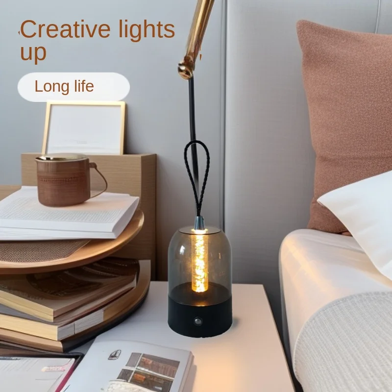 

Creative boutique desk lamp with bubble atmosphere, small night light ins, modern simple and dreamy charging small desk lamp