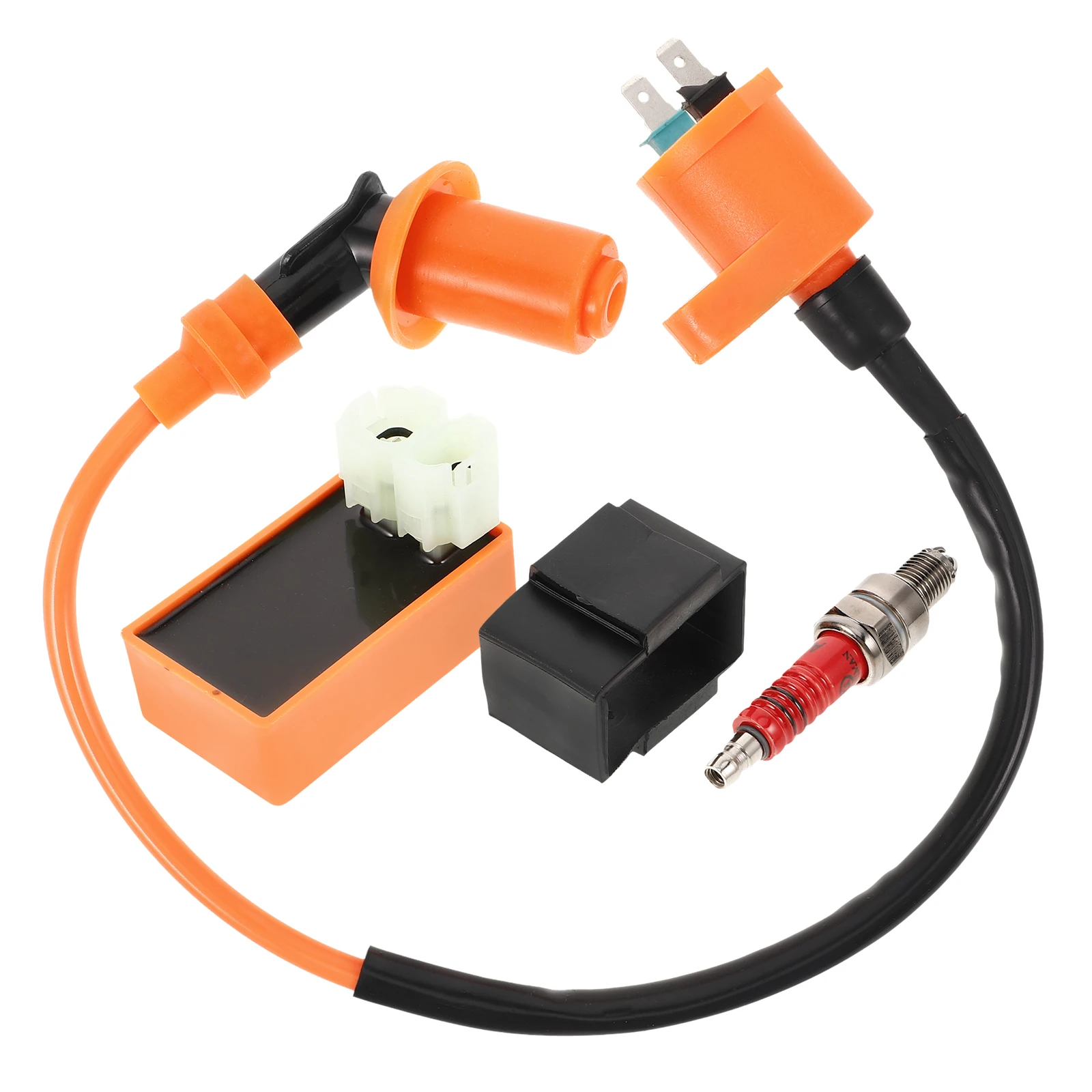 

1 Set Ignition Coil Spark Plug Kit High Performance For 50-150Cc Scooters Go Karts Atvs Motorcycle Accessories Racing Ignition