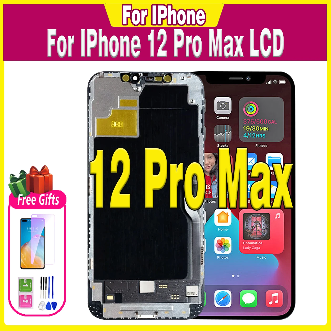 

100% Tested Lcd For IPhone 12 Pro Max Display Touch With 3D Touch Screen A2411 A2342 A2410 A2412 Display Replacement Assembly