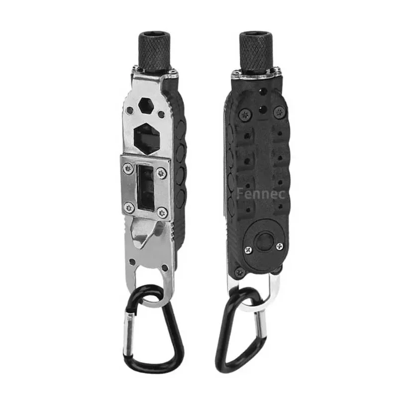 Multifunctional Mini Screwdriver Outdoor Keychain Shape Screwdrivers Portable Steel Repair Multi-function Combination Tool