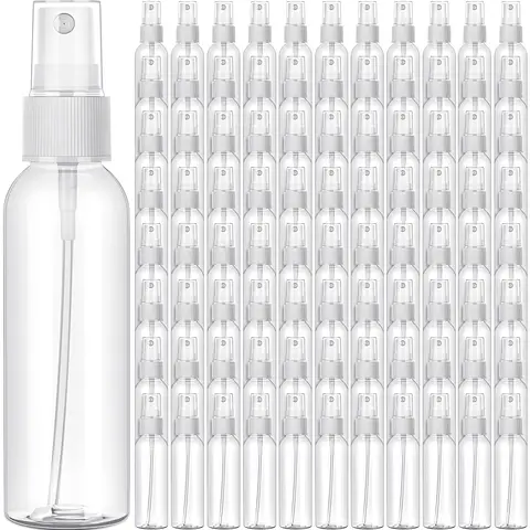 20PCS 10/20/30/50/60/100ML Refillable Clear Plastic Empty Mini Spray Container for Travel Cleaning Makeup Bottles Wholesale