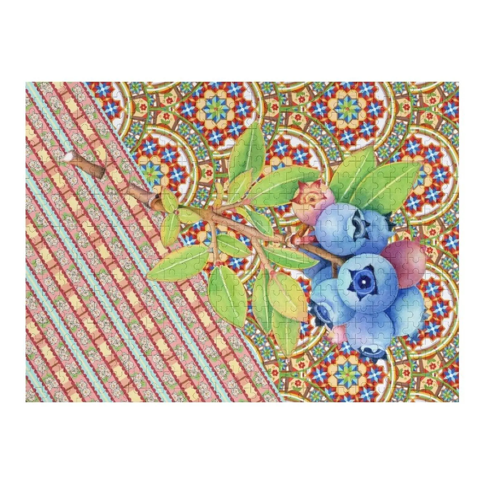 

Rococo Nouveau Maine Blueberries Jigsaw Puzzle Personalised Toys Toddler Toys Puzzle