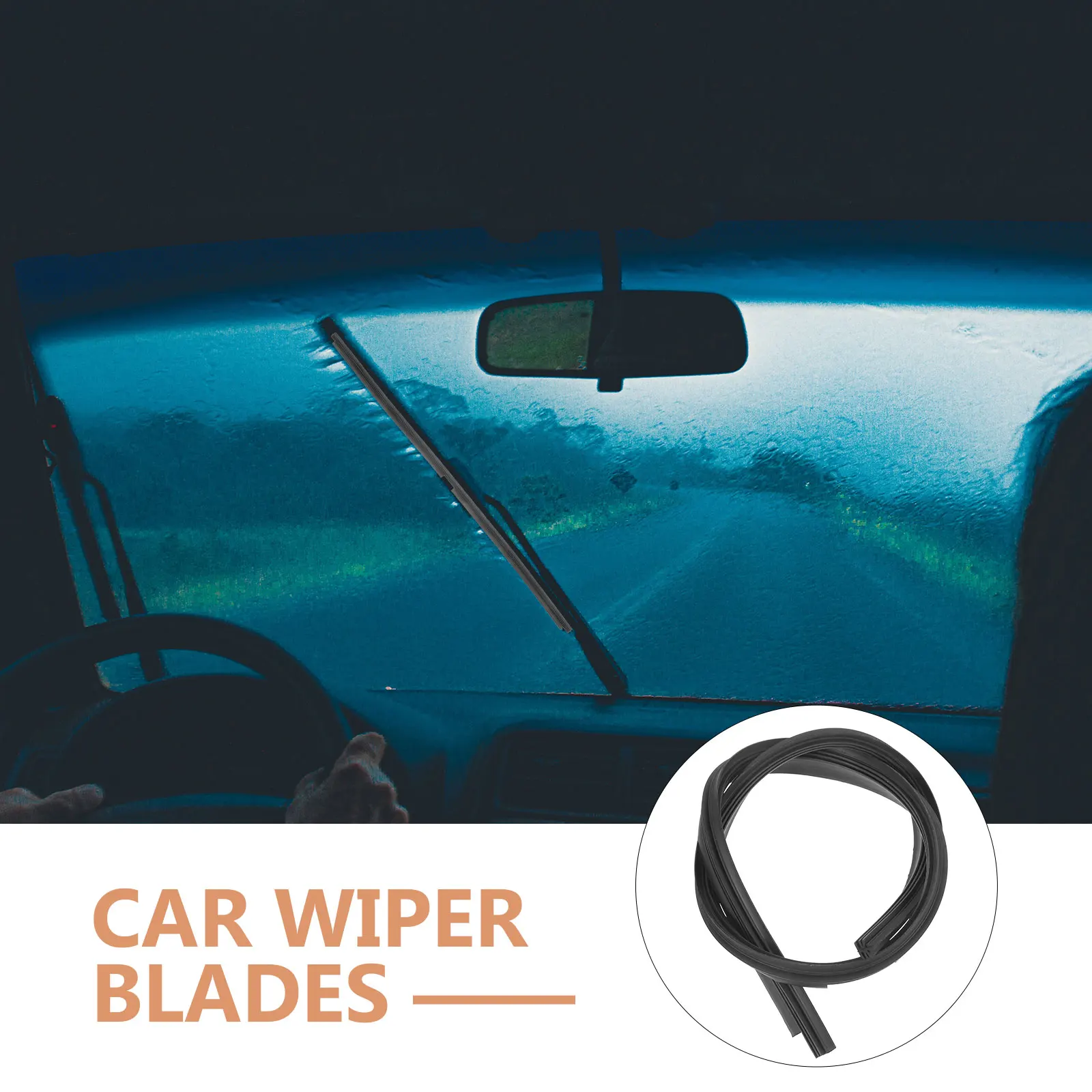 

2 Pcs Dovetail Wiper Strips Refill Windscreen Wipers Plastic Windshield Refills Blade Automotive Replacement Car