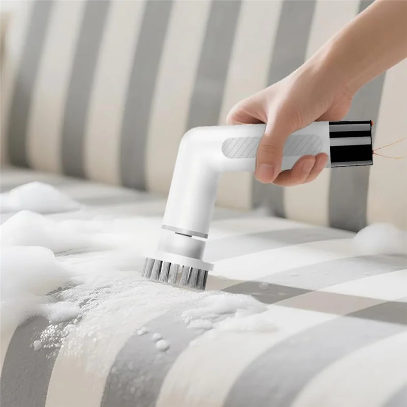 

AT28-Cordless Power Scrubbers Portable Household Cleaners Kitchen Removable Brush Heads
