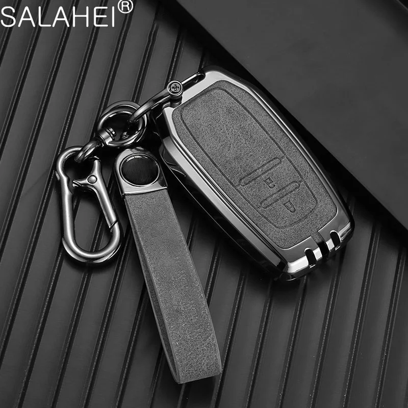 Suede Car Remote Key Case Full Cover for Toyota RAV4 Crown Hilux Fortuner Camry Land Cruiser Prado Protection Shell Accessories