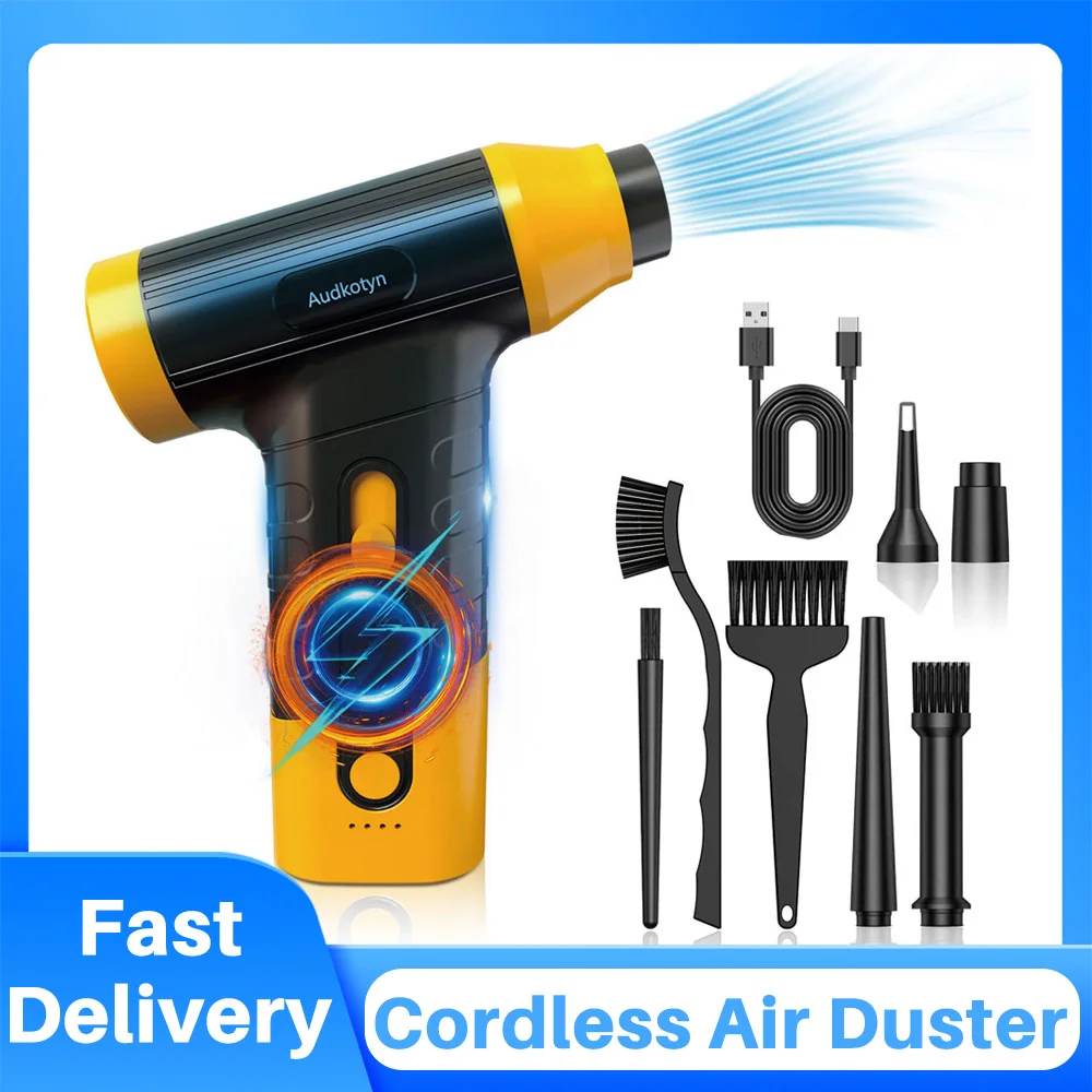 

Air Duster for Keyboard Cleaning Cordless Electric Air Blower Powerful 150000 RPM Energy Efficient Compressed Air