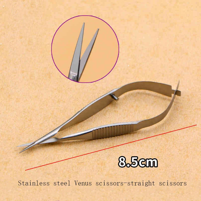 Ophthalmology Venus Scissors titanium alloy stainless steel microscissors straight angle iris fine plastic tools