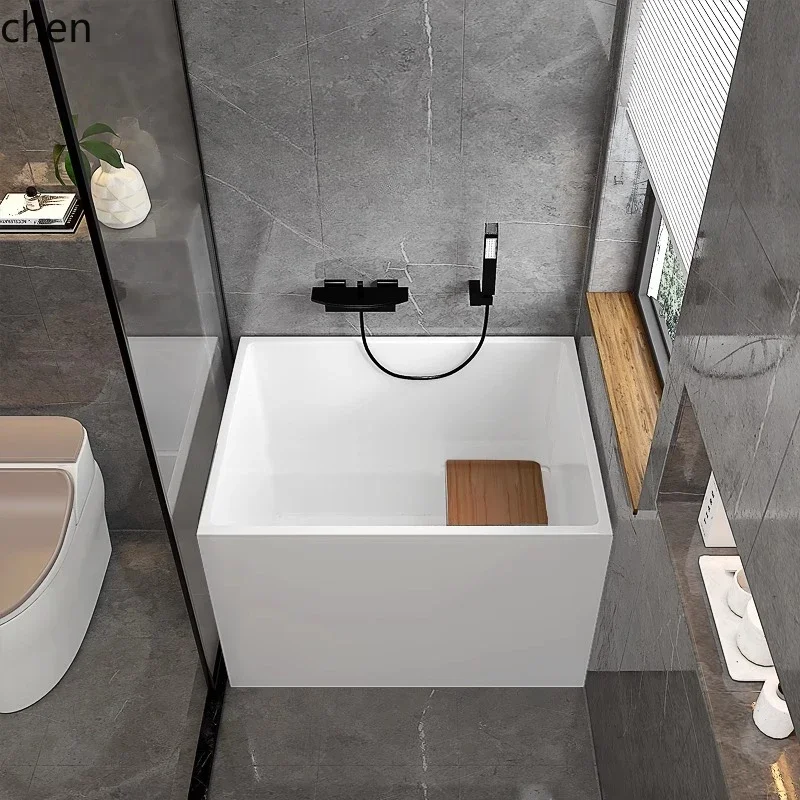 small apartment mini deep bubble freestanding removable bathtub bath acrylic bathtub