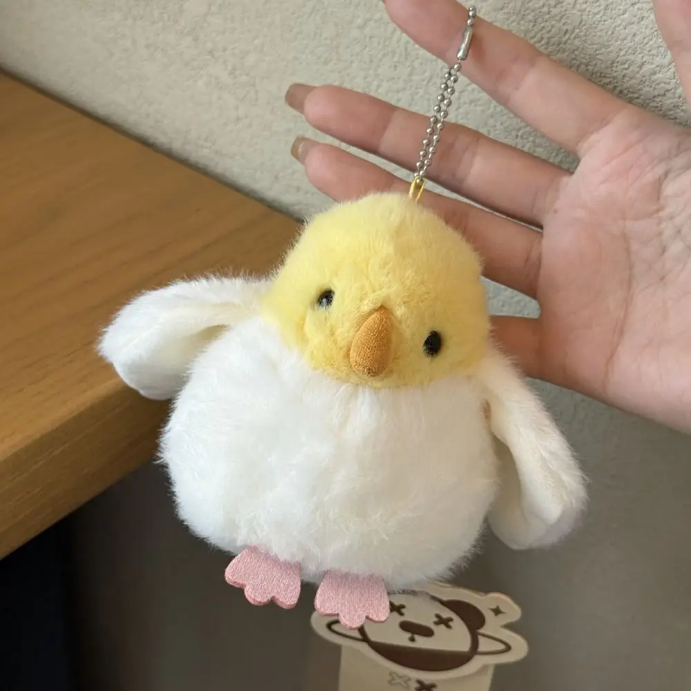 PP algodão dos desenhos animados pássaros brinquedos de pelúcia coleção confortável elfo pássaro bonecas chaveiro pendurado dos desenhos animados animais pássaros saco pingente