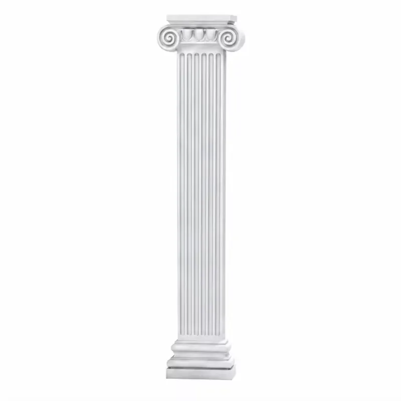 Custom Modern GRG GRC Gypsum Roman Columns for Exterior Decoration of Hotels Villas Hospitals Environmentally Friendly