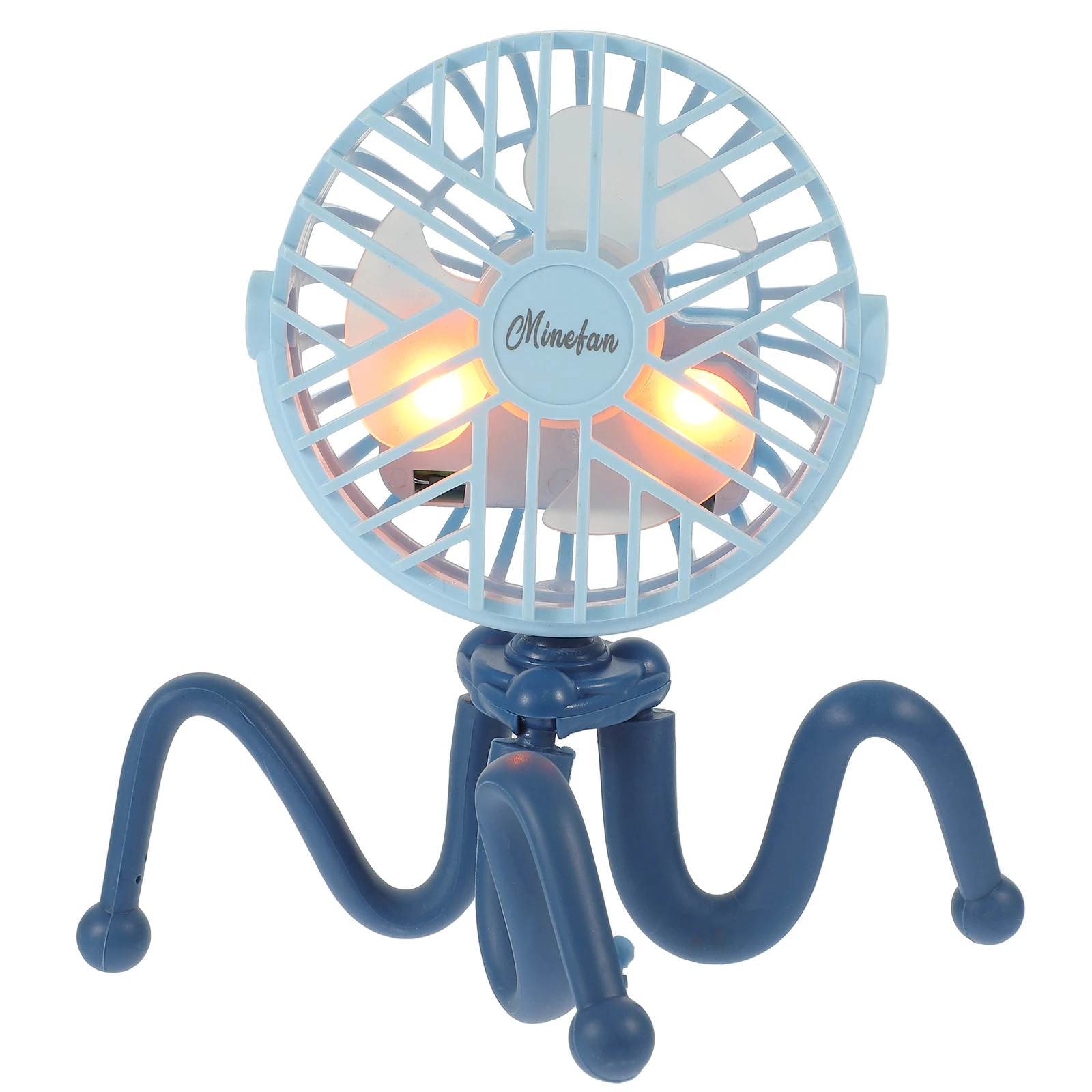 

Mini Portable USB Fan for Baby Stroller Flexible Tripod H held Cooling Rechargeable Adjustable Direction Clip Crib Wheelchair