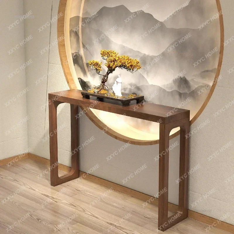 Chinese Style Console Tables Hallway Entry Wall Long Table Solid Wood Living Room Incense Tables Hotel Lobby End View Table Z W