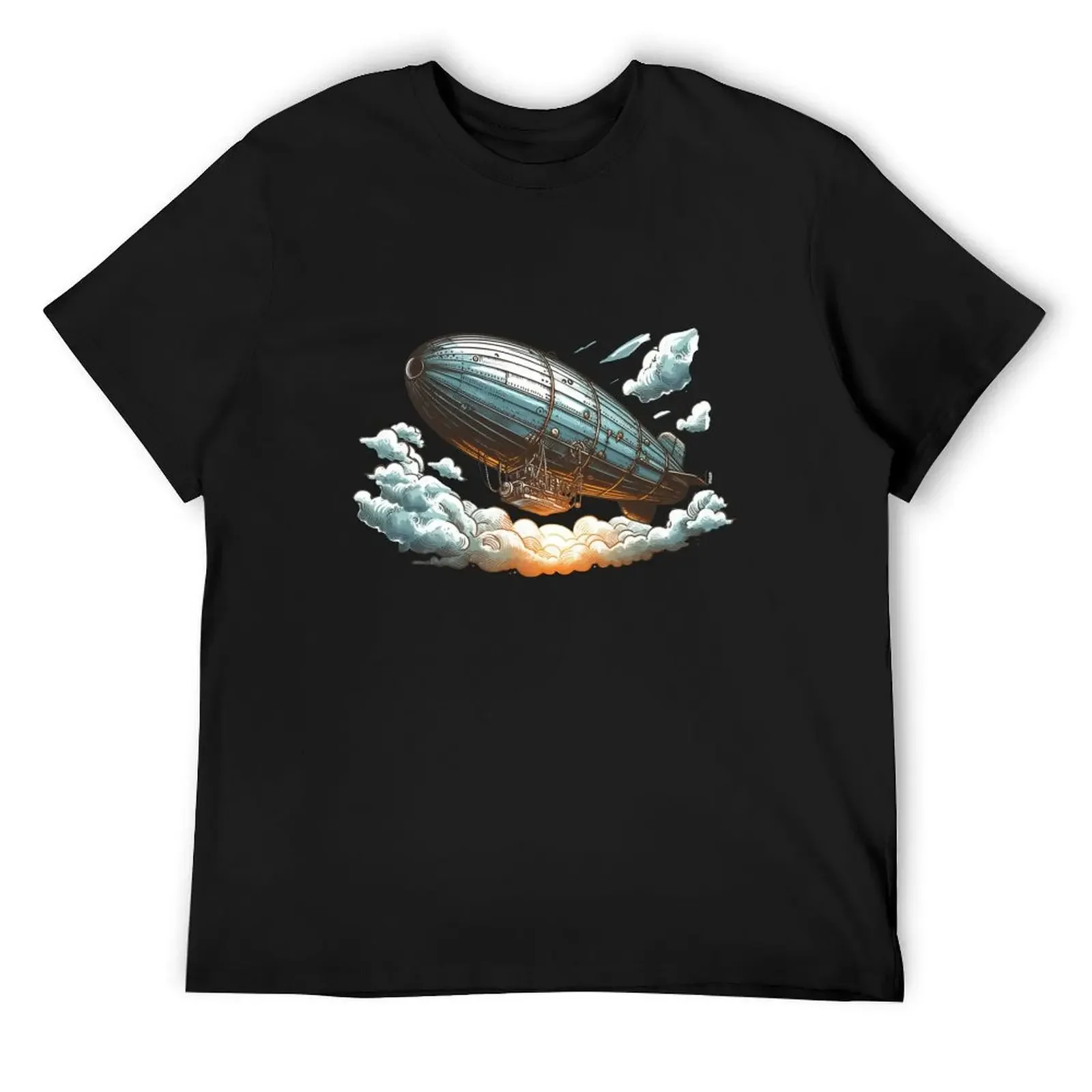 

Steampunk Flying Machine T-Shirt funny gifts tops Louboutins funny t shirts for men