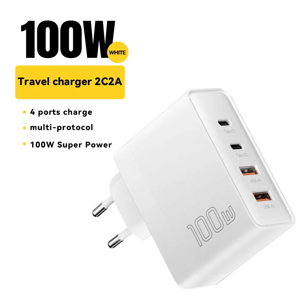 Essager 100 W GaN USB Typ C Caricabatterie PD QC Schnellladung 4.0 3.0 Typ C Ricarica Rapida pro iPhone 14 13 12 Xiaomi MacBook 6