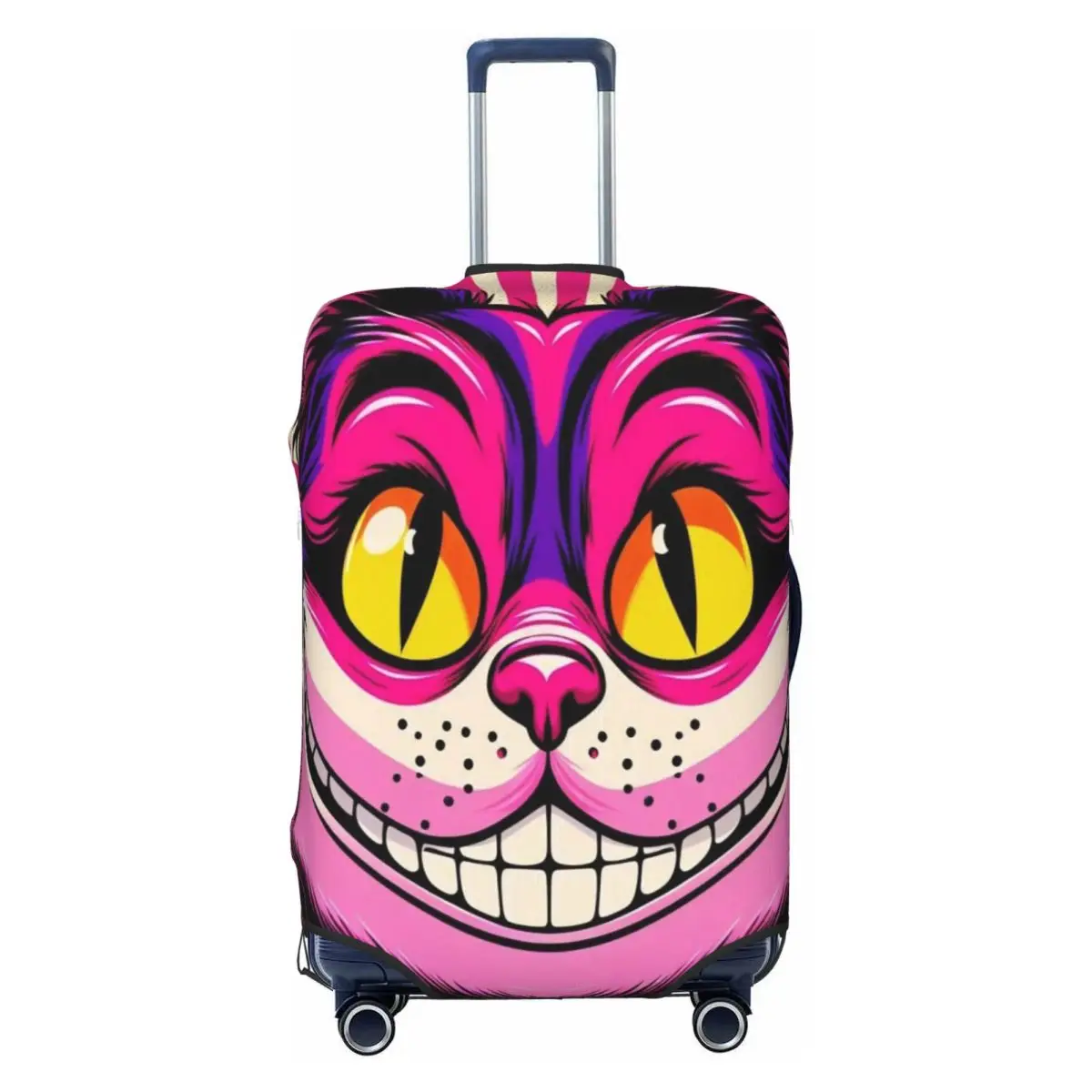 

Custom Cheshires Anime Cats Smile Suitcase Cover Washable Travel Luggage Covers for 18-32 inch