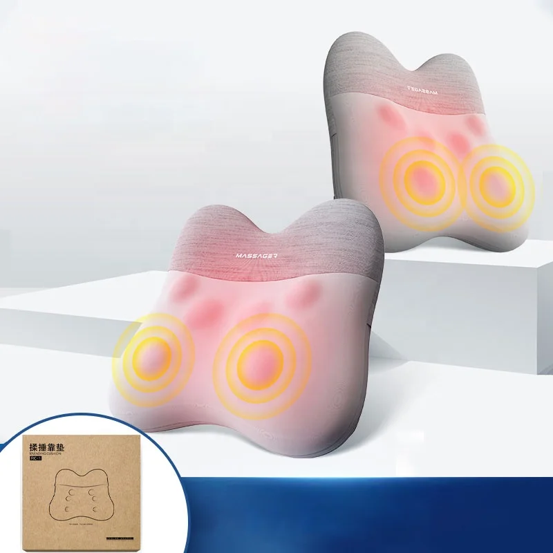 

Smart Library Rechargeable Shiatsu Massage Pillow For Waist Back Neck Shoulders Waist Reading Pillow Seat Back Support Massage C