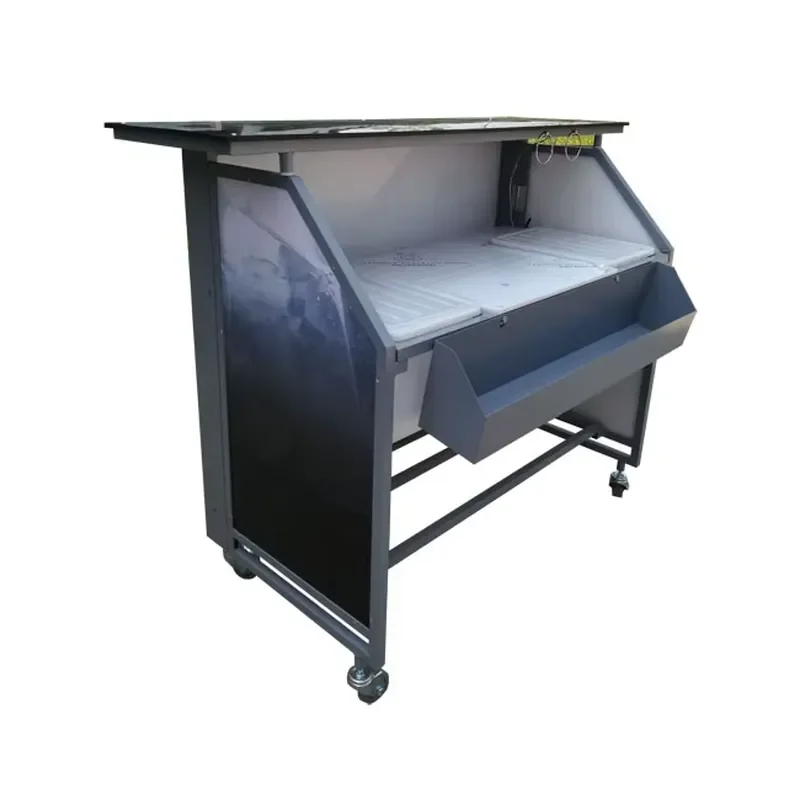 LED Lighting Aluminum DJ Booth Folding DJ Desk Portable DJ Equipment for Sterling Silver