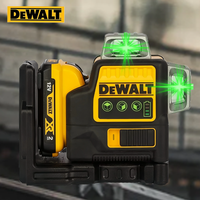 Dewalt DW089LG 3 Sides*360 Degree Vertical Lines Laser Level Meter Outdoor 12V Lithium Battery Horizontal Green Light Level