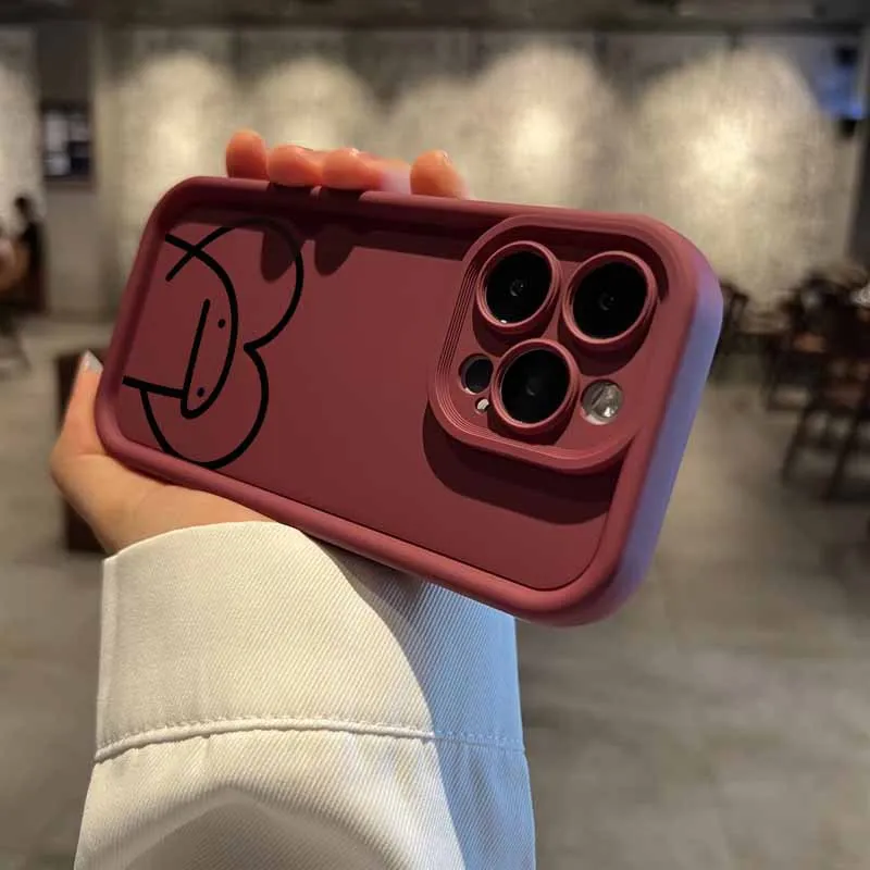 جديد بسيط خط أنيمي ل POCO X3 X4 X5 X6 X7 M3 M4 M6 F4 F5 F6 C31 C50 C51 C61 C65 C75 C55 زائد العين سلم جراب هاتف #5