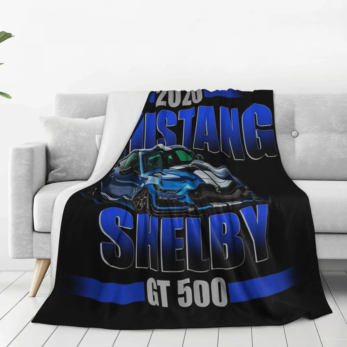 2020 Shelby GT 500 Blankets Fleece Super Soft Throw Blankets Sofa Throw Blanket For Couch Bedding Outdoor Throws Bedspread Quilt