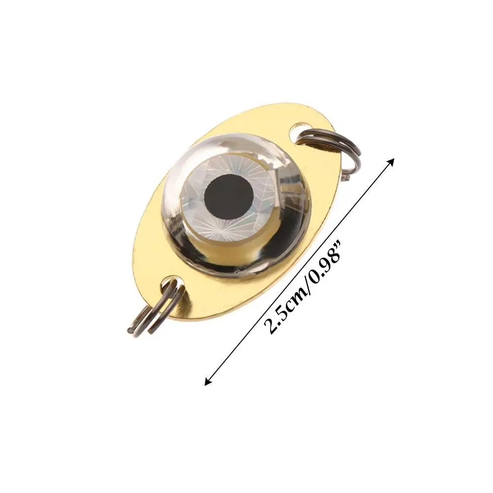 مقاوم للماء مصباح الصيد تحت الماء الإلكترونية مضيئة حجم صغير الصيد الطعم ضوء LED وامض المعادن العين على شكل مضيئة إغراء #6