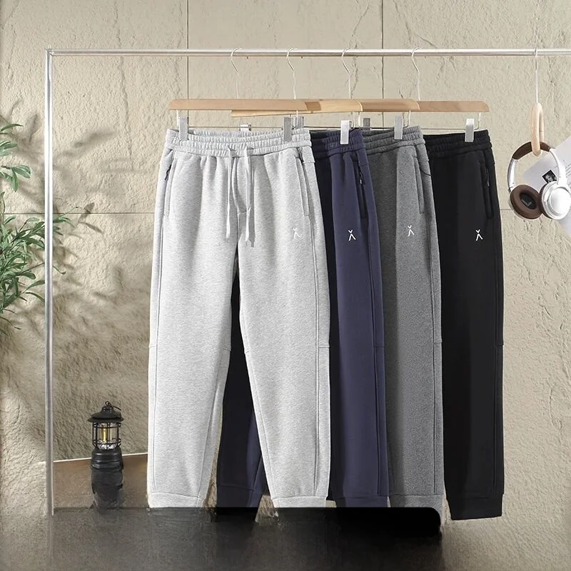 

Trendy Thiened Fce Lined Women's Sweatpants Warm Casual Straight Leg Pants Breathable Youth Autumn Winter Pants