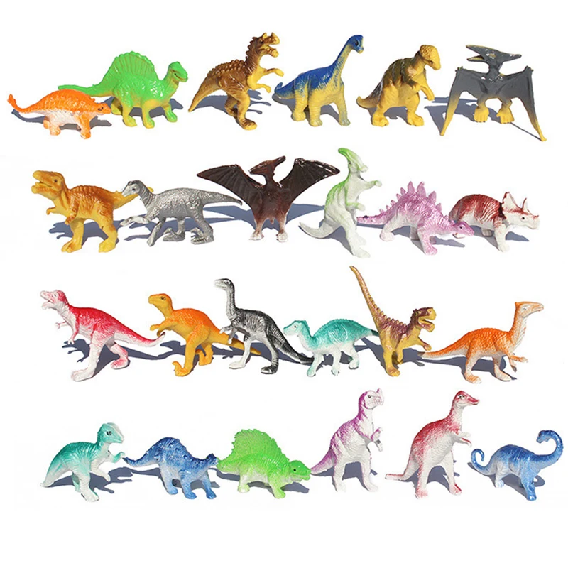 10pcs/lot Mini Dinosaur Model Children's Educational Toys Small Simulation Animal Figures Kids Toys for Boy Gift Animal