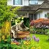 Sleeping Cat Garden Flag 12.5 x 18 Inch Double Sided | Spring Summer Home Decorative, Lawn Yard House Outdoor Indoor Decor jjp