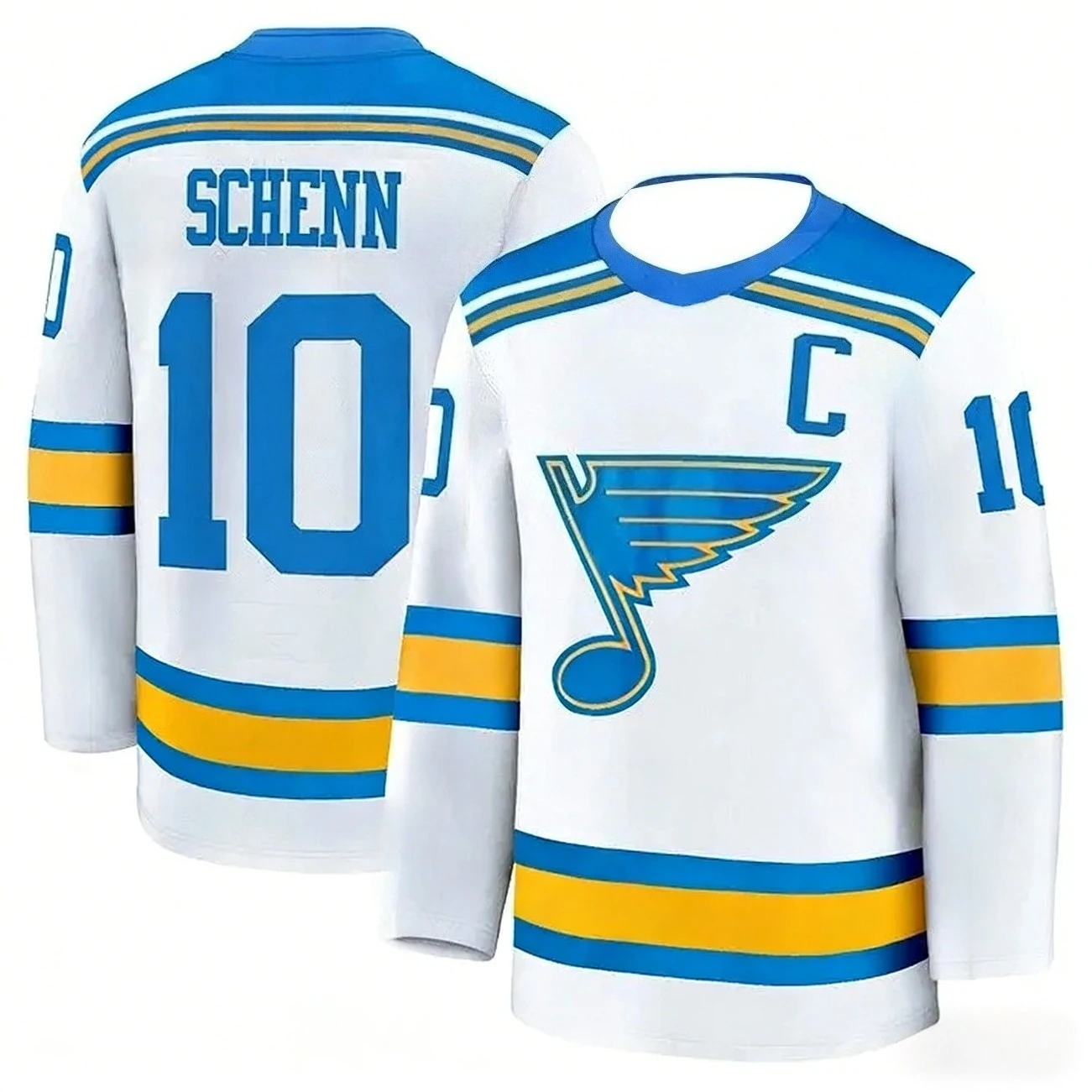 2026 Best-selling Men's St. Louis Blues Hockey Training White Jersey Sportive Breathable Quick-Dry 3D Print Long Sleeve Kids