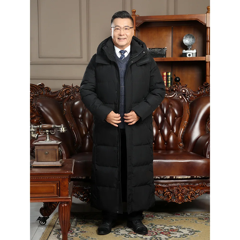 2025 New Leisure Ultra-Long Down Winter Thick Couple's Batch Men's and Women's Matching Loose Korean-style Casual Jacket