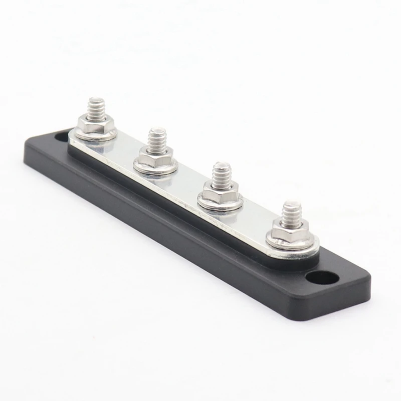 4 Terminals 150A Heavy Duty Bus Bar Power Distribution Block Car Auto Truck Busbar Terminal Block For Yacht Ship