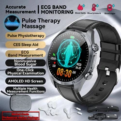 2025 Medical Grade SmartWatch Men Laser Treatment Three High ECG+PPG  Body BT Call Health Smart Bracelet