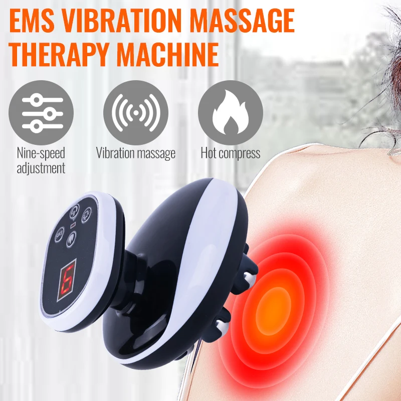 Dispositivo de massagem equipamento de compressa quente massagem de pulso ajuste de nove velocidades disponível para todo o corpo microcorrente biológica