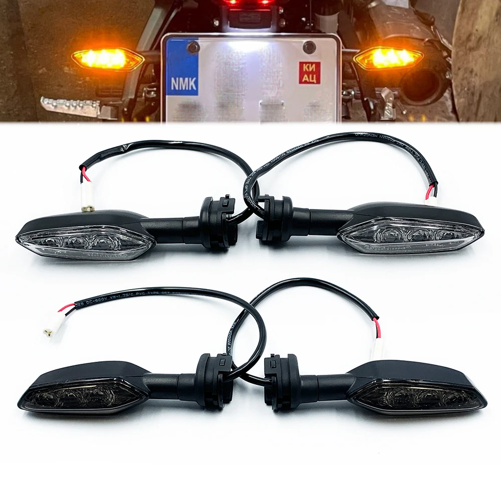 Flasher LED Motorcycle Turn Signals Light For MT01 MT03 MT07 MT09 MT10 MT15 MT25 YAMAHA Tracer 700 900 FZ250 FZ150I Cafe Racer