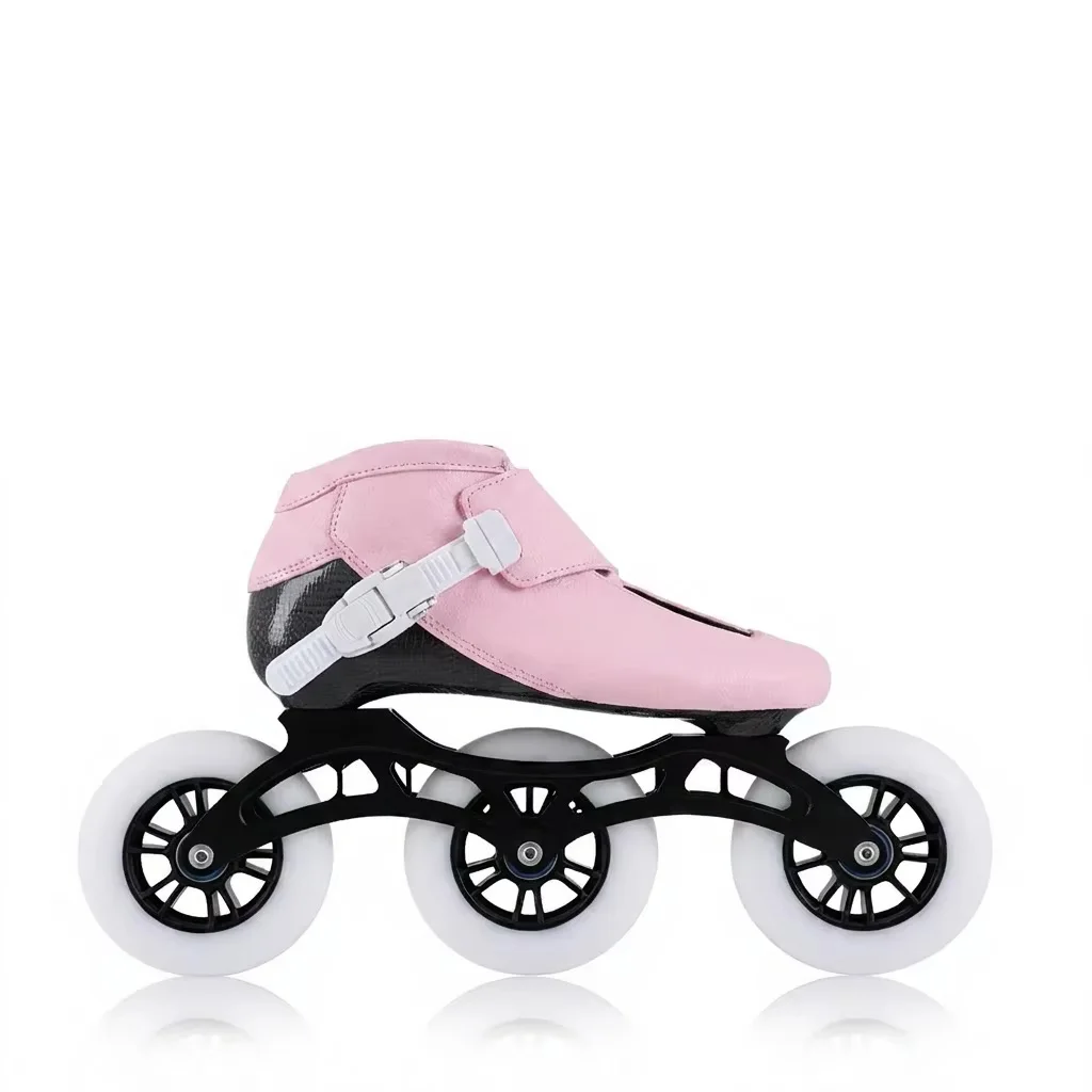 2026  Carbon-fiber Speed Skates with Racing-style Large-diameter Rubber Wheels and Microfiber Shell; Inline Skates