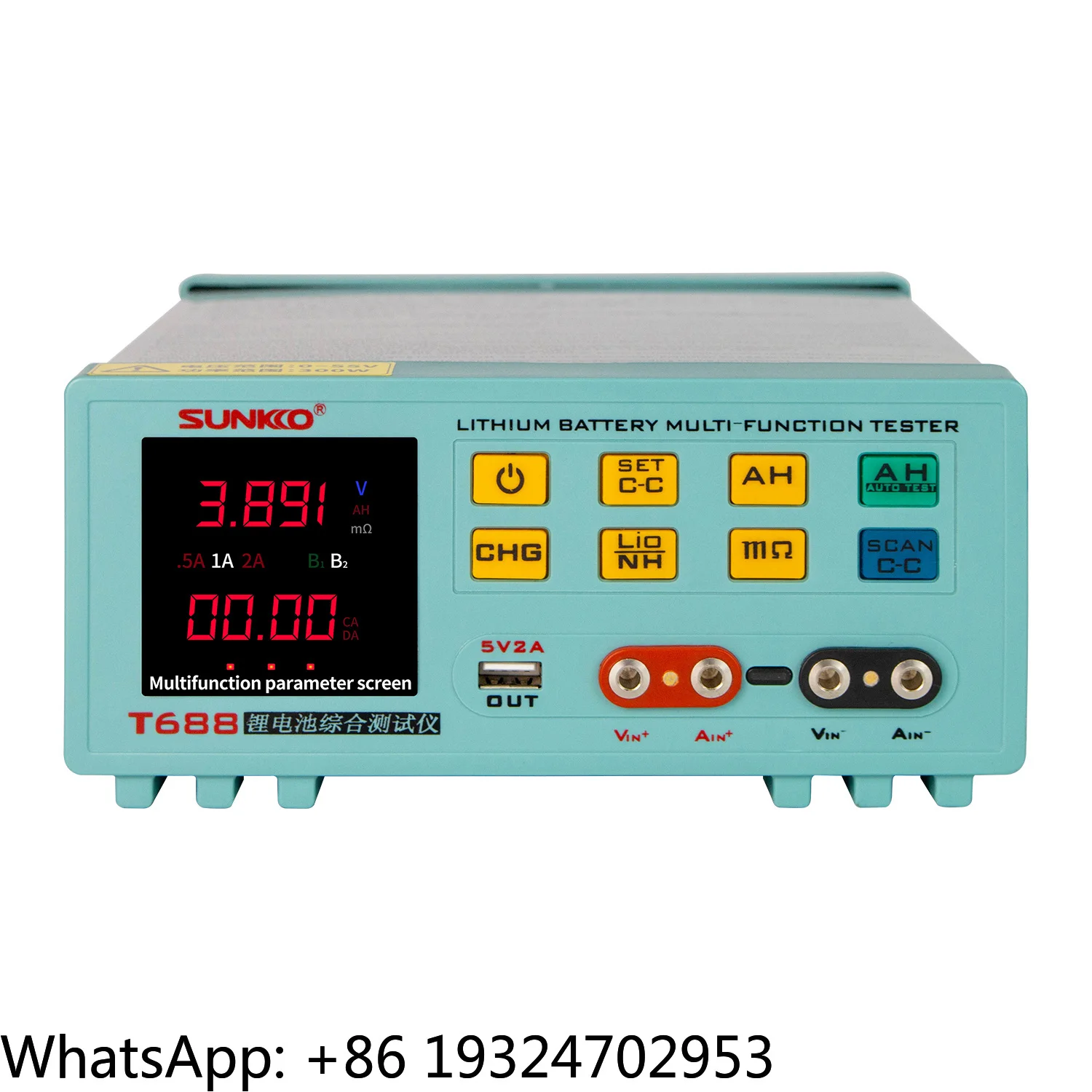 T688 Battery Tester 18650 Lithium Battery Pack Internal Resistance Capacity Aging Discharge Tester