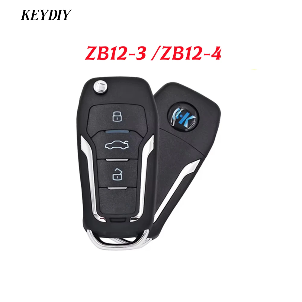 1PCS/LOT Original KEYDIY ZB12-3 ZB12-4 KD ZB Smart Key ZB Series Keyless Go Remote Control Fob for KD-X2 KD MAX CAR Key